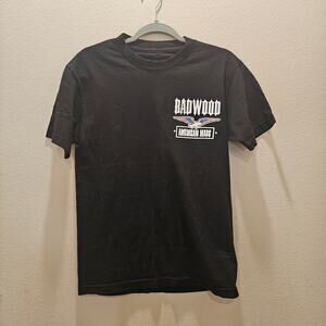 Badwood  Black Shortsleeve T-Shirt Size Small